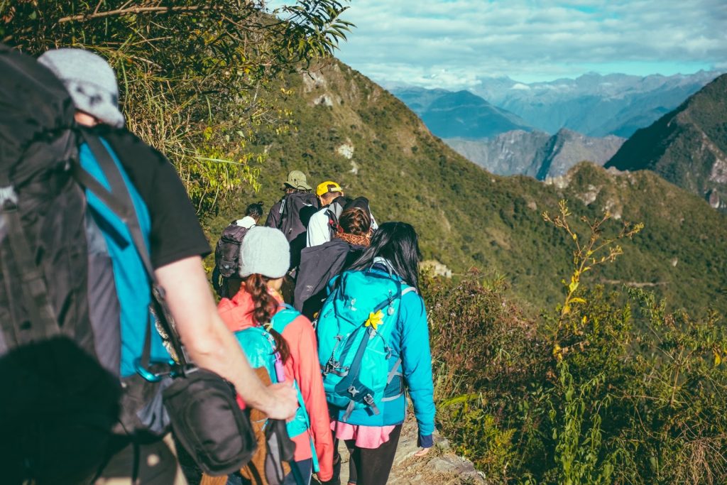 People hiking