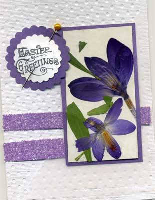 Pressed Flower Card