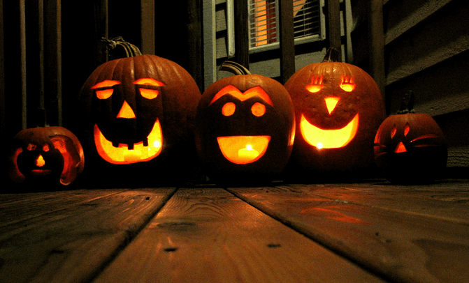 Carved pumpkins