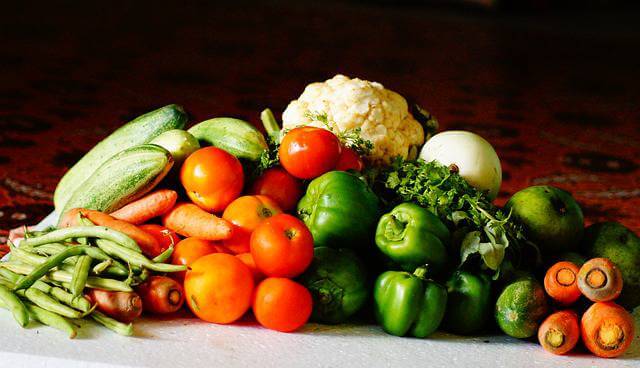 Harvested vegetables