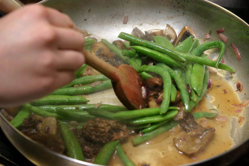 cooking vegetables