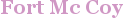 City - Fort Mc Coy