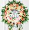 Peach & White Sympathy Wreath