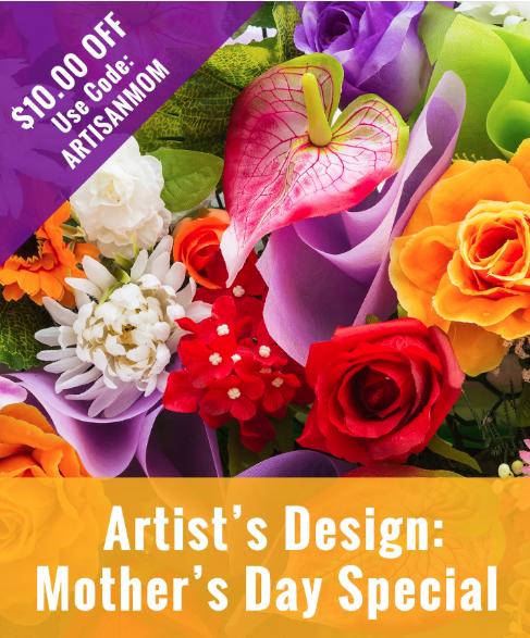 Flowers: Artist's Design: Mother's Day Special - LUXURY GRADE-Including Vase