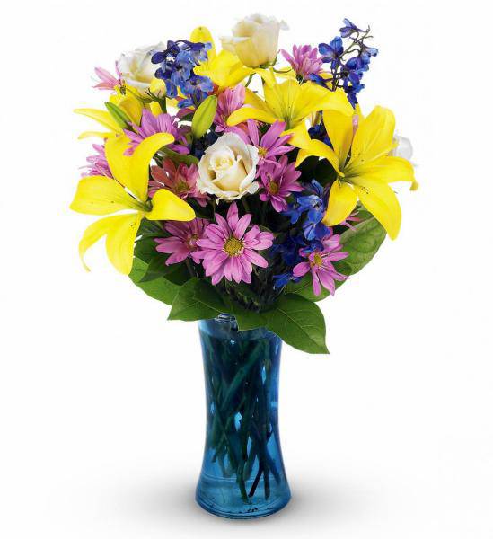 Flowers: Baby Boy Floral Arrangements - Premium