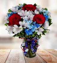 Blue and White Skies Bouquet