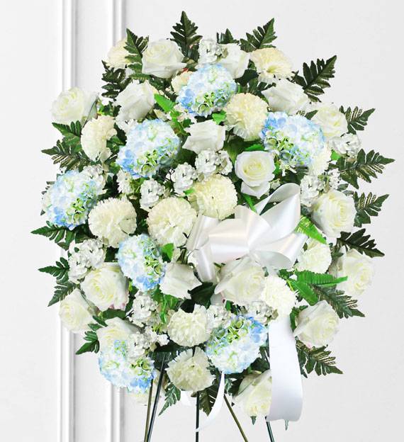 Blue Sympathy Spray Avas Flowers