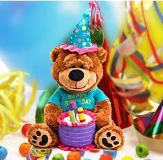 Flowers: Brownie The Happy Birthday Bear