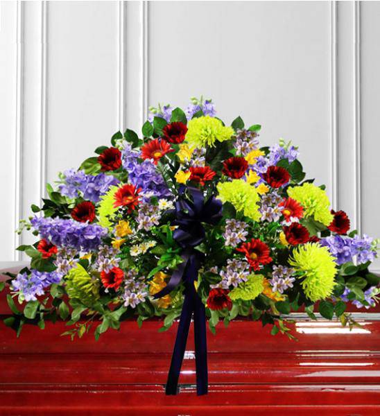 Flowers: Colorful Casket Spray - Standard