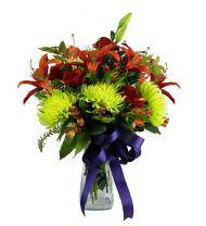 Colorful Sympathy Vase