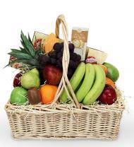 Fruit and Gourmet Sympathy Basket