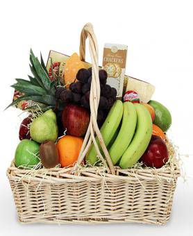 Fruit and Gourmet Sympathy Basket