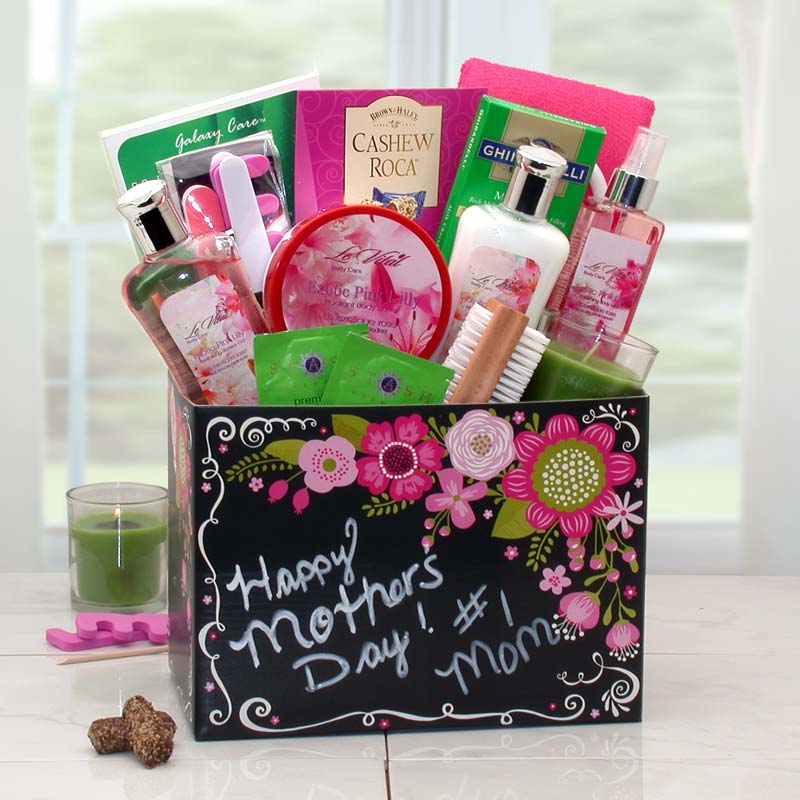 Happy Mothers Day Spa Gift Box w/ Exotic Floral Fragrance