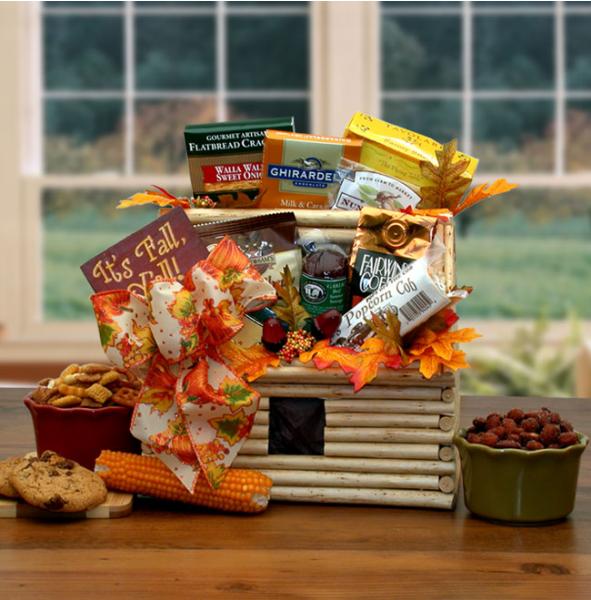 Flowers: It's Fall Y'All Fall Log Cabin Gift