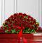 Timeless Red Rose Casket Spray