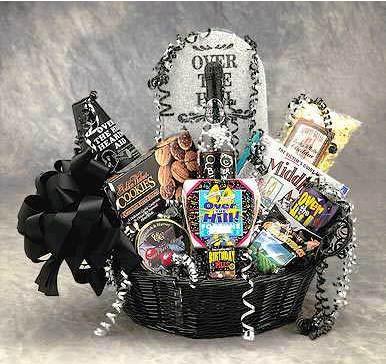 Flowers: Over The Hill Birthday Gift Basket