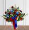 Red, White & Blue Sympathy Standing Basket | Avas Flowers