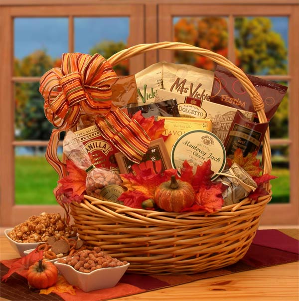 Shades of Fall Snack Gift Basket Avas Flowers