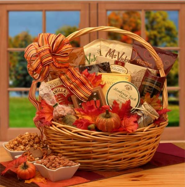 Flowers: Shades Of Fall Snack Gift Basket