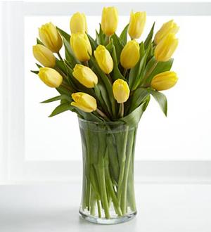 Flowers: Sunshine's Promise Tulip Bouquet