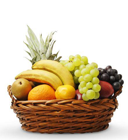 Flowers: Fresh Fruit Arrangement Gift Basket - Standard