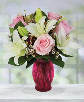 Valentine Roses & Lilies