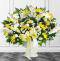 Yellow Sympathy Floor Basket