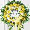 Yellow Sympathy Wreath